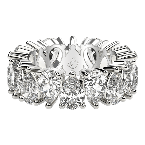 Pear Eternity Rings
