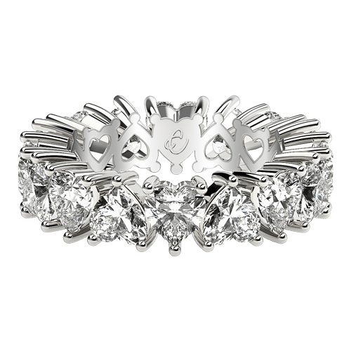 Heart Eternity Rings